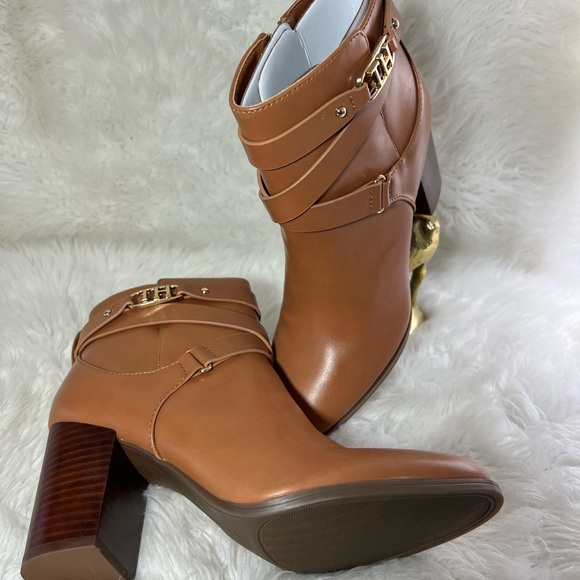 Tommy Hilfiger Women’s Ankle Boots Size 9 Brown - Picture 2 of 11